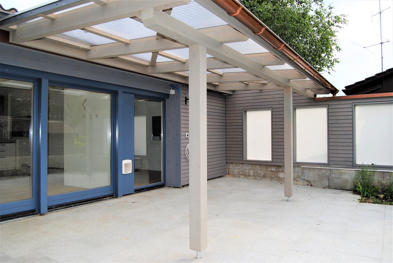 Fertige Terrassenüberdachung